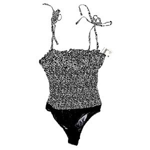 🌷SOLD! 🌷Intimately by Free People Adjustable Tie Straps Bodysuit Size Small